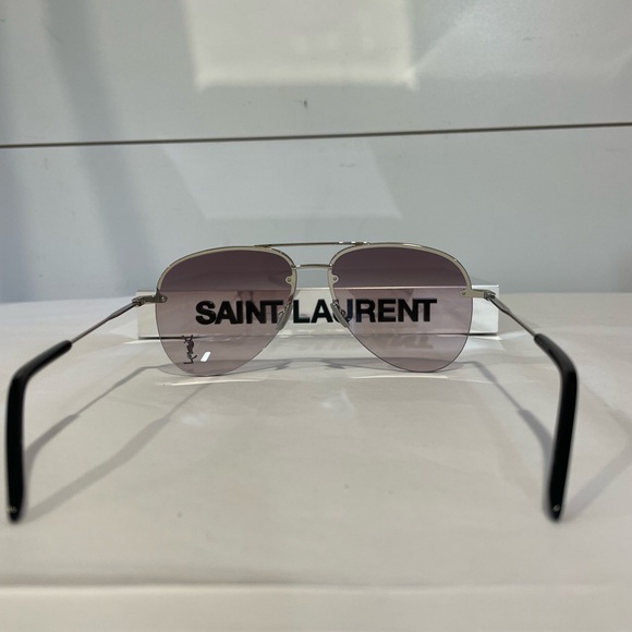 SAINT LAURENT CLASSIC 11 M-008 AVIATOR SUNGLASSES - Picture 7 of 10